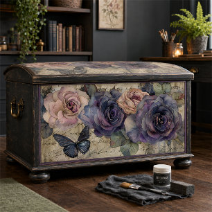 Papel De Seda Rosas góticas vintage y decoupage floral de maripo