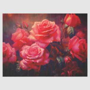 Papel De Seda Rosas hermosos Tejido/Papel de desconfianza