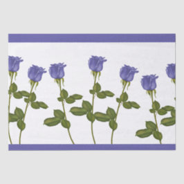 Papel De Seda Rosas índigo