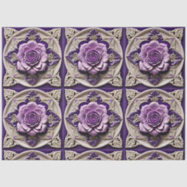 Papel De Seda Rosas morados moderna y bella colección