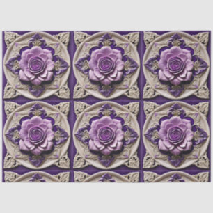 Papel De Seda Rosas morados moderna y bella colección