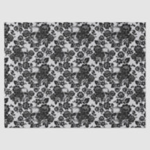 Rosas negros y cráneos en la página de Decoupage b