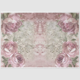Papel De Seda Rosas para Diseño de Serie de Decoupage 19