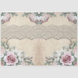 Papel De Seda Rosas para Serie de Decoupage Diseño 27