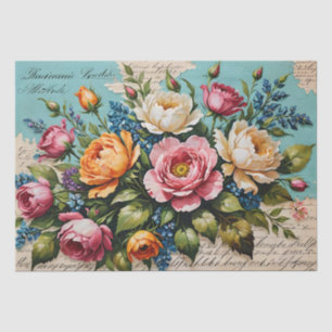Papel De Seda Rosas pintura acrílica Desnupación