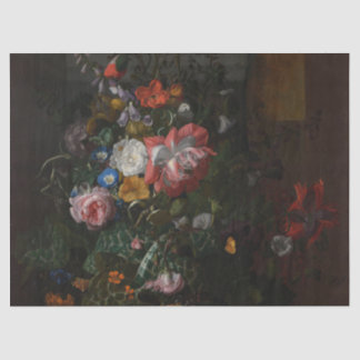 Papel De Seda Rosas Poppies y otras flores - Rachel Ruysch