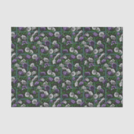 Papel De Seda Rosas Purple Elegent Floral