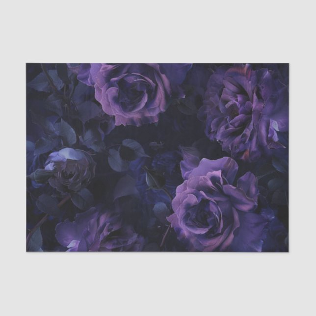 Papel De Seda Rosas Purple Moody (Anverso)