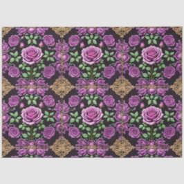 Papel De Seda Rosas púrpura modernos y bella colección