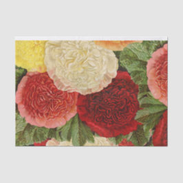 Papel De Seda Rosas rojas blancas rosadas amarillas antiguas vin