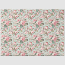 Papel De Seda Rosas románticos Rubor rosan en página de desconfi