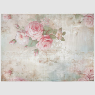 Papel De Seda Rosas rosa pastel blanda rosa ephemera moda vintag