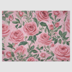 Papel De Seda Rosas rosadas