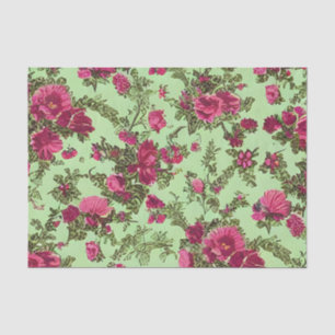 Papel De Seda Rosas rosadas de Victoria