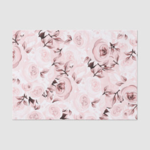 Papel De Seda Rosas rosadas Shabby Chic Glam Elegante Fiesta flo