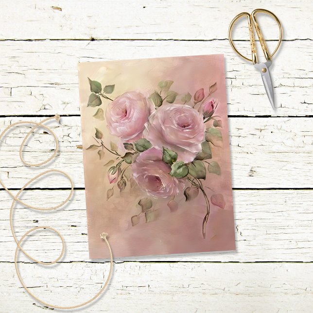 Papel De Seda Rosas rosas rosas antiguas (Subido por el creador)