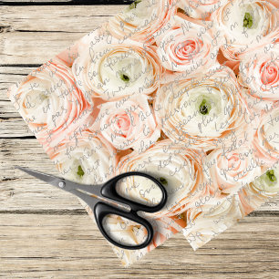 Papel De Seda rosas rosas rosas rosas románticas y escritura fra
