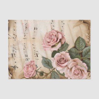 Papel De Seda Rosas rosas rosas rosas vintage hoja ephemera