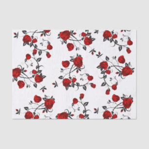 Papel De Seda Rosas vectores en blanco, DIY, envoltura de regalo