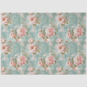 Papel De Seda Rosas Victorianas Antiguas Decoupage
