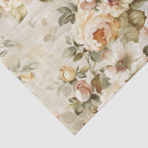 Papel De Seda Rosas Victorianas Antiguas Decoupage