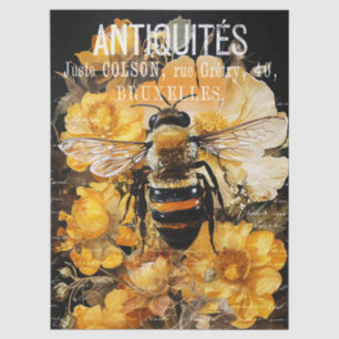 Papel De Seda Rosas Vintage y Decoupage de Reina Abeja