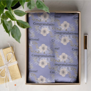 Papel De Seda Rosas violetas y pastel personalizadas