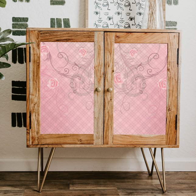Papel De Seda Rosas y bañadores en elegante desfalco rosa (Subido por el creador)