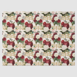 Papel De Seda Rosas y libélulas (Diseño 10)