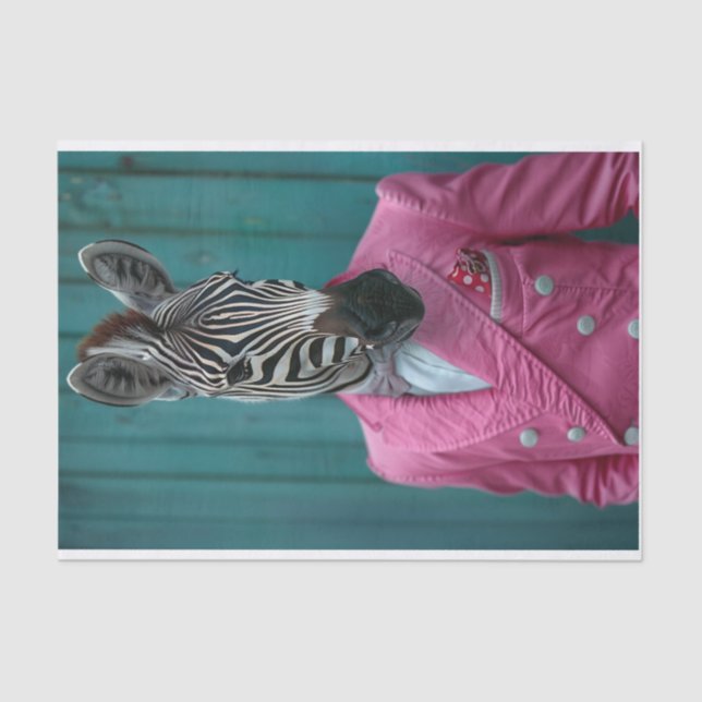 Papel De Seda Roscoe la cebra (Anverso)