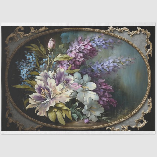 Papel De Seda Rose Bouquet Paper (Anverso)