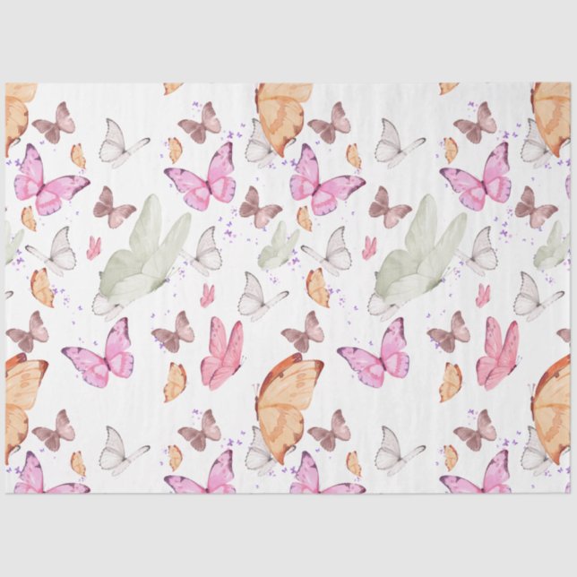 Papel De Seda rose gold butterfly (Anverso)
