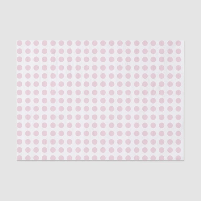 Papel De Seda Rose Pink Polka Dot Decoupage (Anverso)