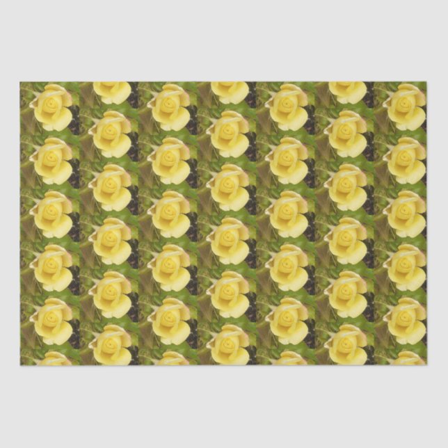 Papel De Seda Rosebud amarillo (Anverso)