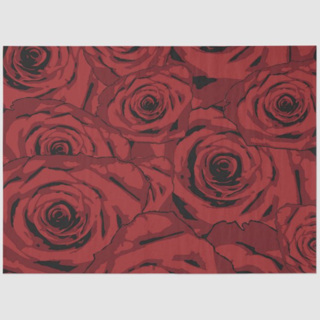 Papel De Seda Roses rojos (Anverso)