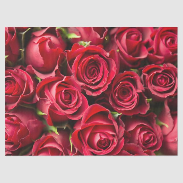 Papel De Seda Roses rojos (Anverso)