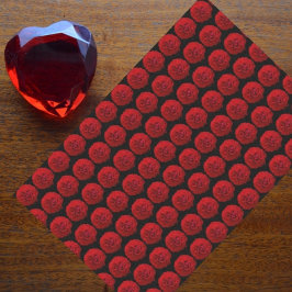 Papel De Seda Roses Roses Clásicos Flora Negra