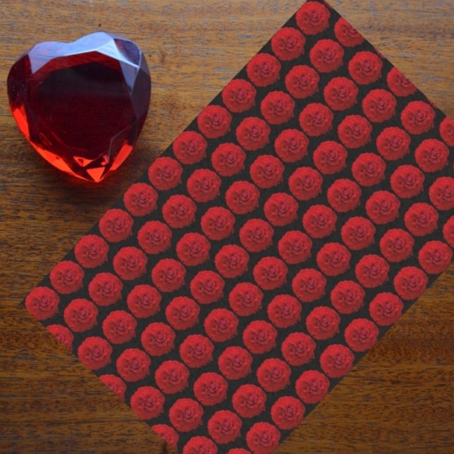 Papel De Seda Roses Roses Clásicos Flora Negra (Subido por el creador)