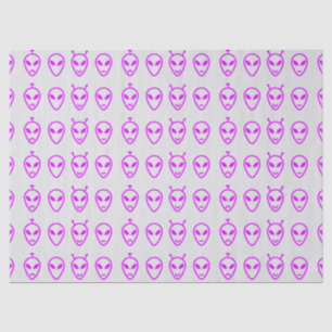 Papel De Seda Rostros alienígenas rosados