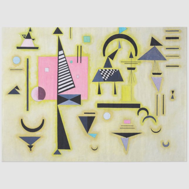 Papel De Seda Rosy definitivo, Wassily Kandinsky (Anverso)