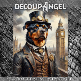 Papel De Seda Rottweiler en Londres - Decoupage -