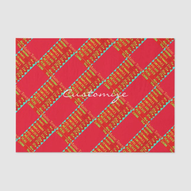 Papel De Seda Rótulo Thunder_Cove de Maine Towns (Anverso)