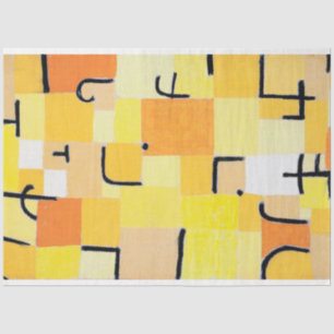 Papel De Seda Rótulos en amarillo, Paul Klee