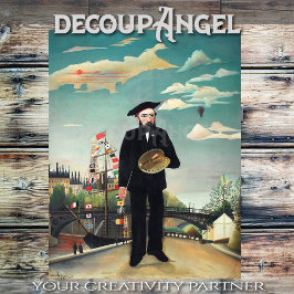 Papel De Seda Rousseau-Myself Retrato - Paisaje- Decoupage