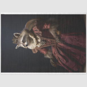 Papel De Seda Royal Regal Queen Raccoon Decoupage