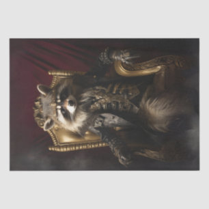 Papel De Seda Royal Regal Raccoon King Decoupage