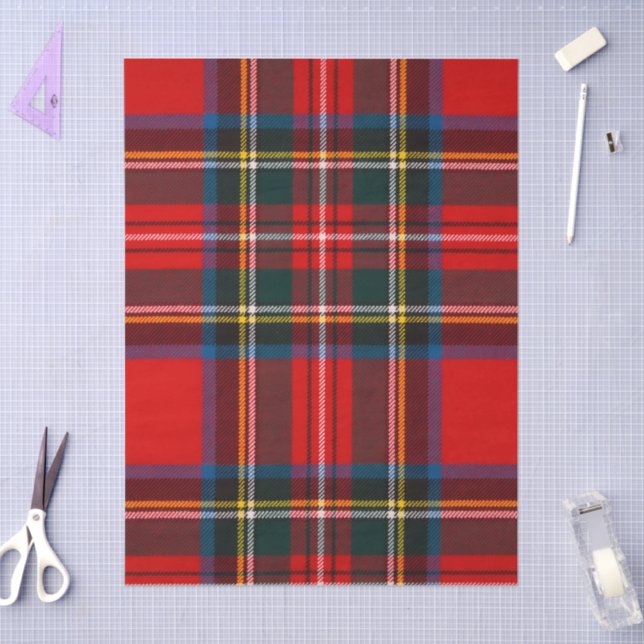 Papel De Seda Royal Stewart Red Plaid (Artesanía)