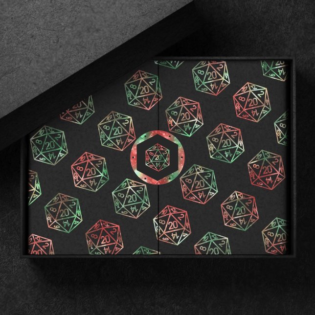 Papel De Seda RPG Dice | Jugador de rol PnP de la tabla roja y v (Subido por el creador)