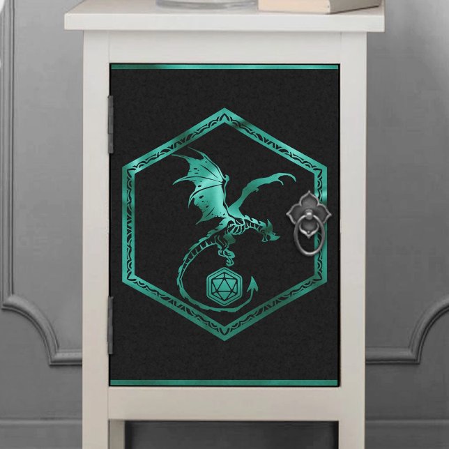 Papel De Seda RPG Dragón | Jugador de Mesa Fantasía Verde Esmera (Subido por el creador)