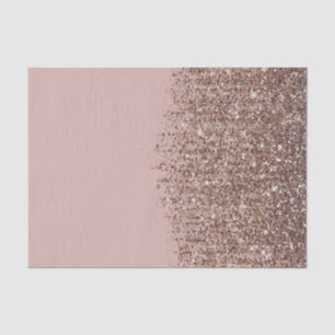 Papel De Seda Rubor Beige Rosa Bronce Dorado Brillo Glamour
